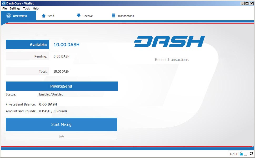 dash fonctionnement