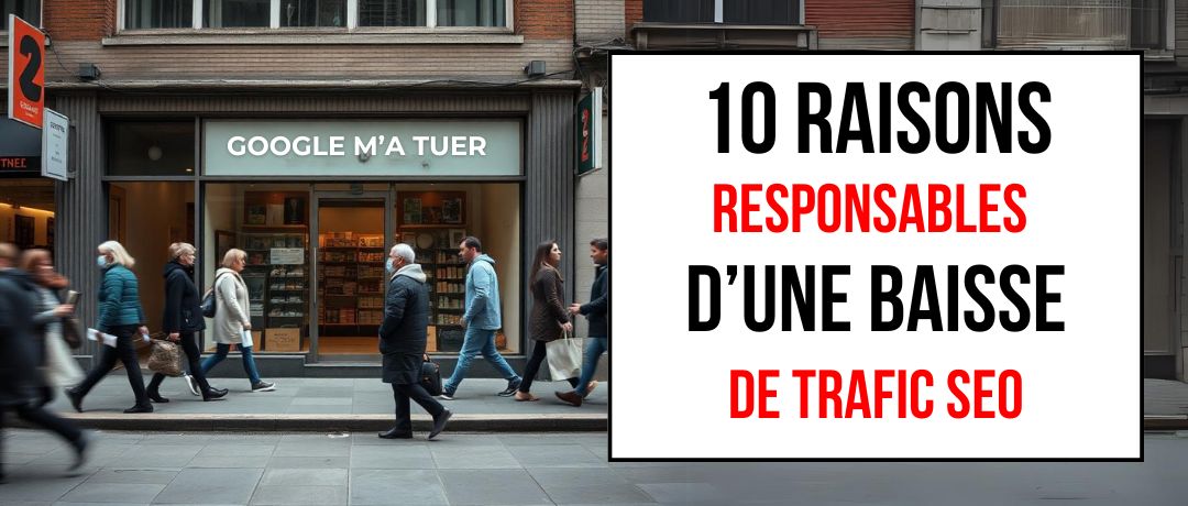 Les 10 raisons qui expliquent une baisse de votre trafic SEO